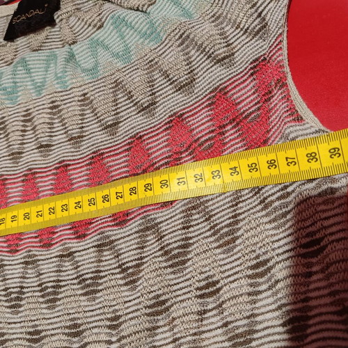 Scandali dress made in Italy size M with viscose thread like new, multicolor