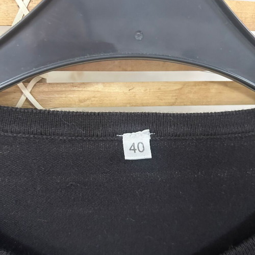 Black button-up cardigan, size 40