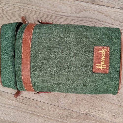 Harrods insulated bag like new, for wine bottle and 2 glasses