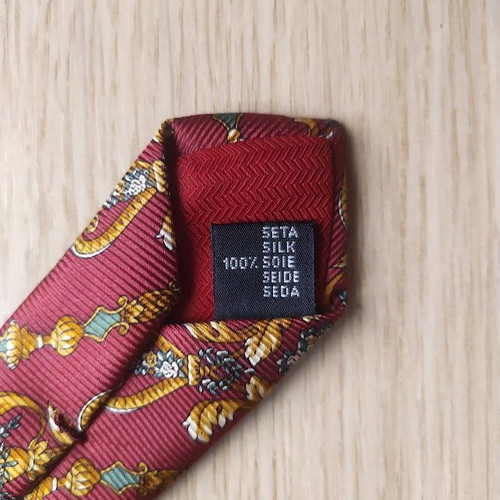 S.T. Dupont silk men's tie like new red