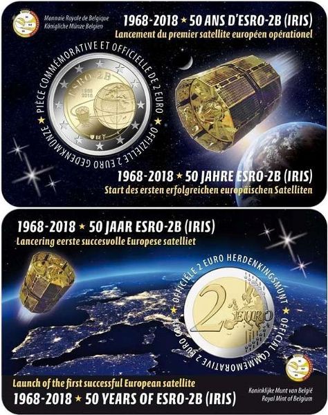  SAC velgio 2 evro 2018 UNC ESRO-2B (coincard)
