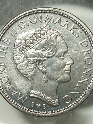 Νομίσμα 10 Kroner Δανίας 1979 μεταχειρισμένο με πορτρέτο της Margrethe II