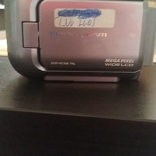Sony camera used, LCD not working