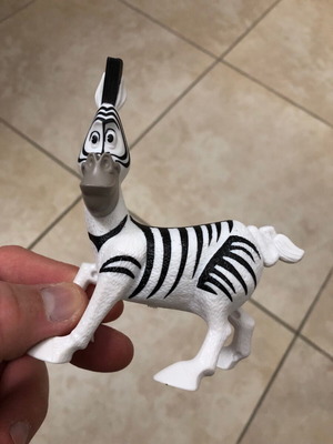 Madagascar 2 Μάρτι η ζέβρα παιχνίδι μεταχειρισμένο McDonalds Happy Meal 11 cm