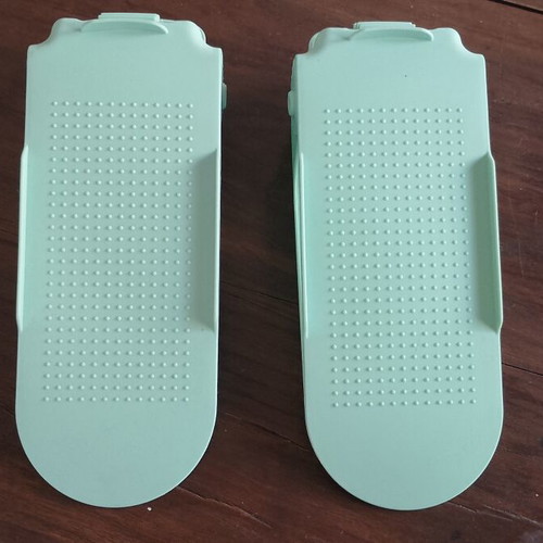 Shoe organizers mint green pair like new