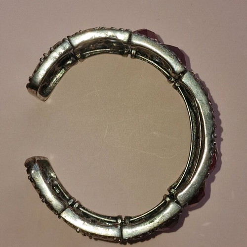 Bracelet used with pink and red stones, some stones missing