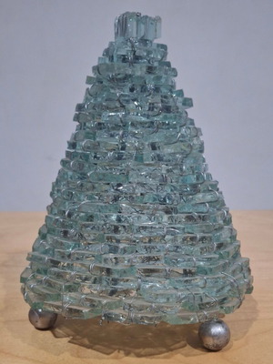 Vintage επιτραπέζιο φωτιστικό "Tao Pyramide" χειροποίητο, σαν καινούργιο