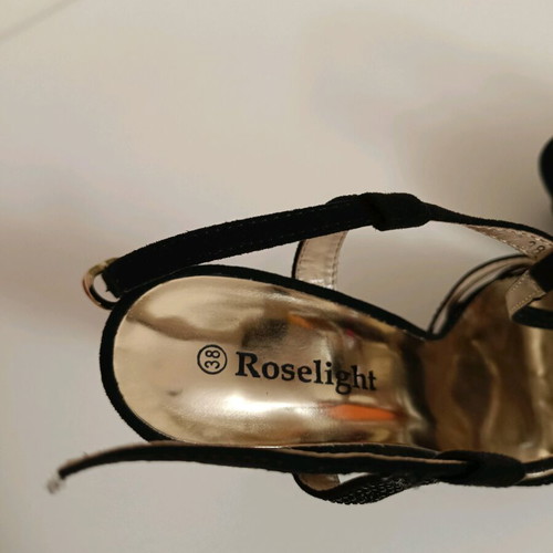 Roselight women's high-heeled sandals like new, size 38, black