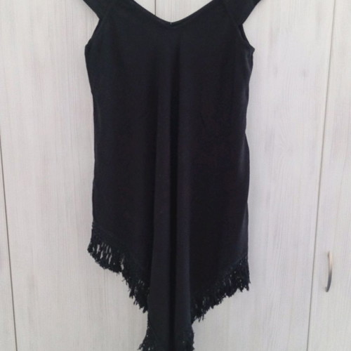 Boho Calzedonia beach dress used, size Small/Medium, black