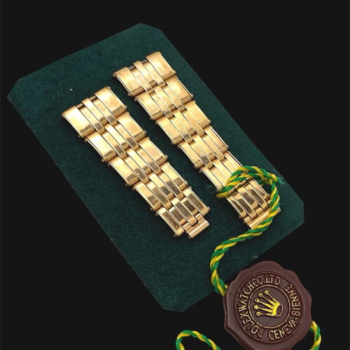 Rolex Oyster used 1930s bracelet with folded links