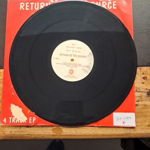 Vinyl record used with slightly faded cover