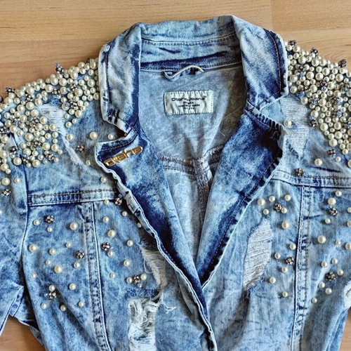 Fashion jacket like new, blue, sizes XS and S