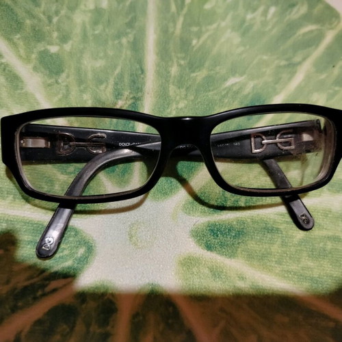 Dolce & Gabbana glasses used, black frame with metal details, vintage