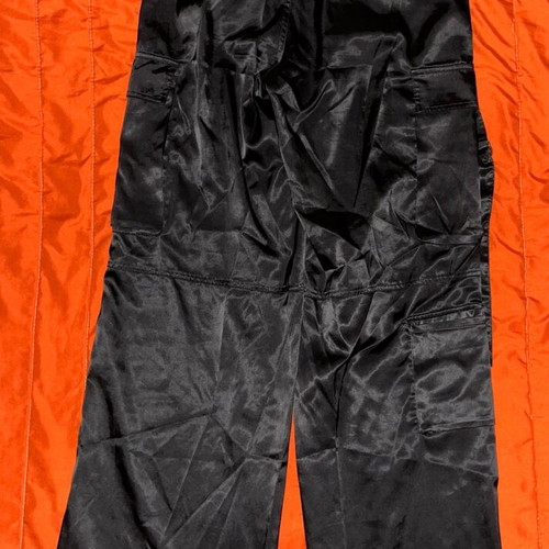 Bershka Baggy Cargo Trousers, black, size S
