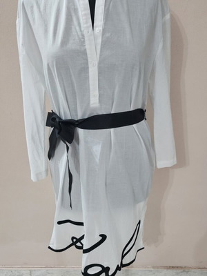 Karl Lagerfeld Shirt dress like new, black and white, size M