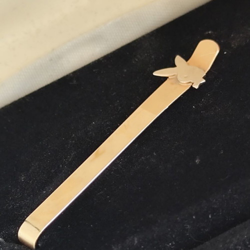 Playboy Bunny Vintage Tie Clip gold tone, like new