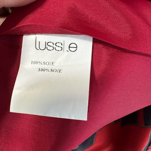 Silk dress Lussile red like new