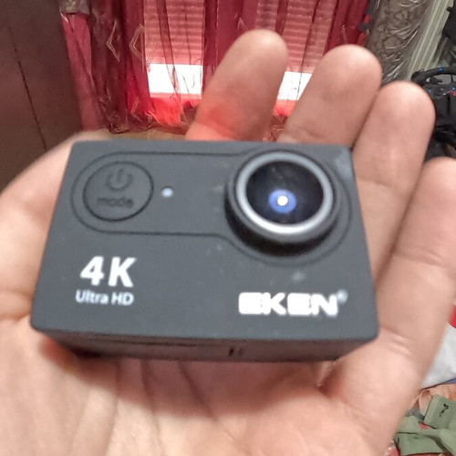 Eken 4K action camera with accessories