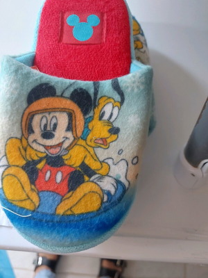 Children's slippers like new, size 29, blue