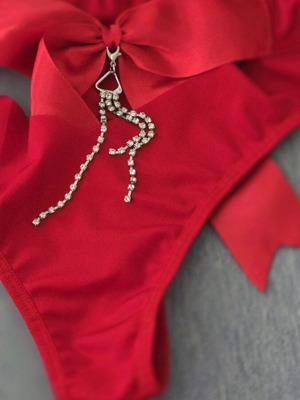 Cottonhil women's red underwear new L-XL