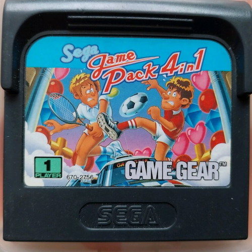 Sega Game Gear Game 4 in 1 like new with original protective case