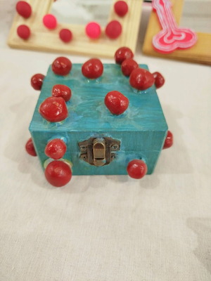 Handmade small wooden storage box new