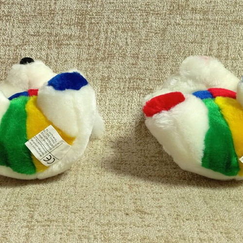Plush Dolls Animals New, Pack of 3, 90s Vintage Bird and Bear
