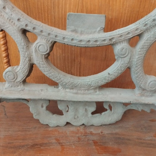 Cast iron mirror frame