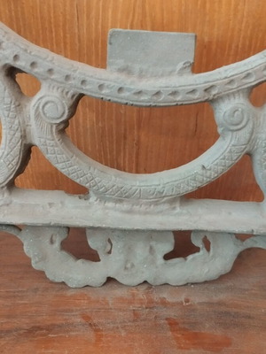 Cast iron mirror frame