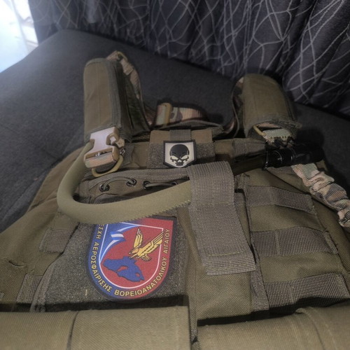 Tactical Vest used with first aid kit and magazine pouches