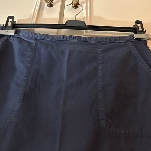 Sisley Mini Skirt Size 44 Dark Blue 100% Cotton Like New