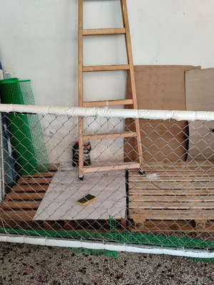 Mobile barrier divider 230 x 105 cm for pets or other uses