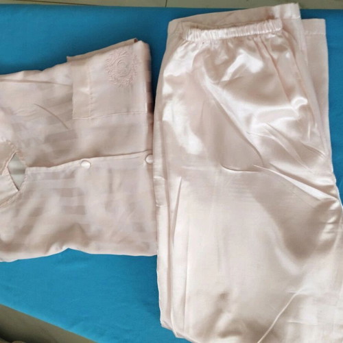 Daisy Street satin striped pastel pink pajama set 3XL like new