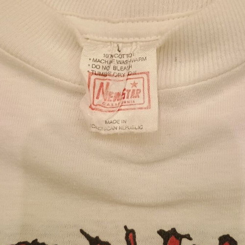 D.R.I. Dirty Rotten Imbeciles tour T-shirt 1987 like new, white, size M