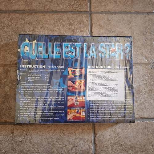 Guess Star board game for 2 players, new in box