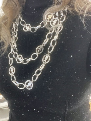 Women's necklace new silver