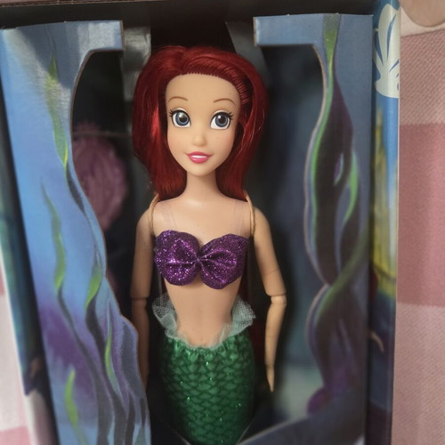 Disney Store Ariel Doll Set with Classic and Wedding Ariel