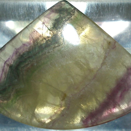 Fluorite mineral 144 ct like new with hole for pendant