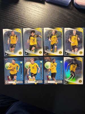 Dortmund 8x lot 2025-26 Topps Chrome and Topps Finest base cards