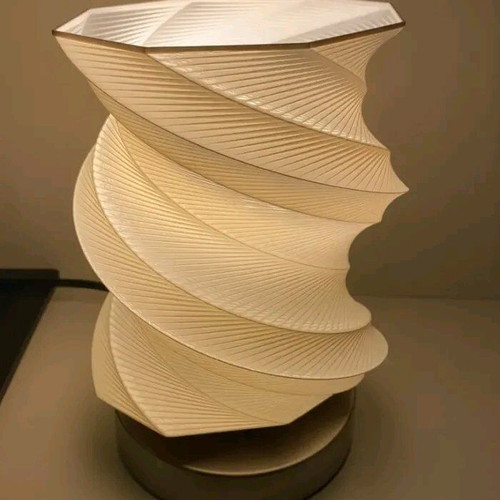 Modern LED lamp with 3D printed design new