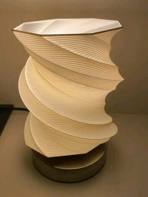 Modern LED lamp with 3D printed design new