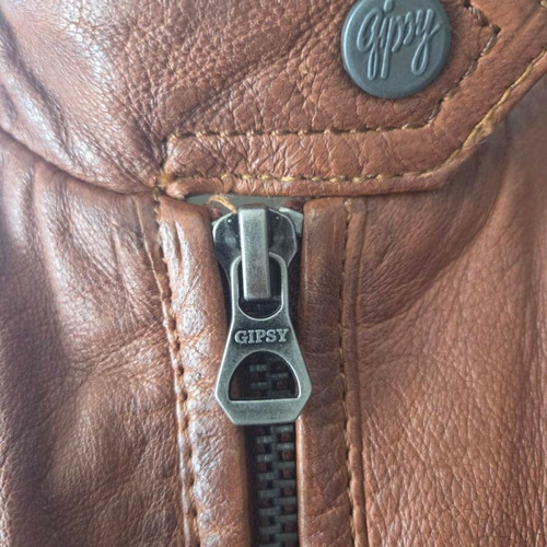 Gipsy leather men's jacket, brown, size XL