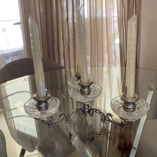 Vintage silver-plated candlestick