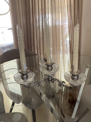 Vintage silver-plated candlestick