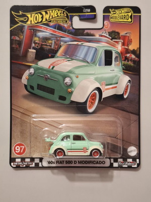 Fiat 500D Hot Wheels Premium Boulevard 97 new