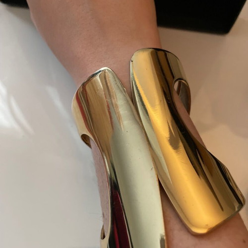 Gold-plated bracelet used from Italian designer