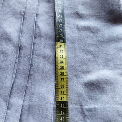 Orsay short skirt gray like new, summer with decorative pleats