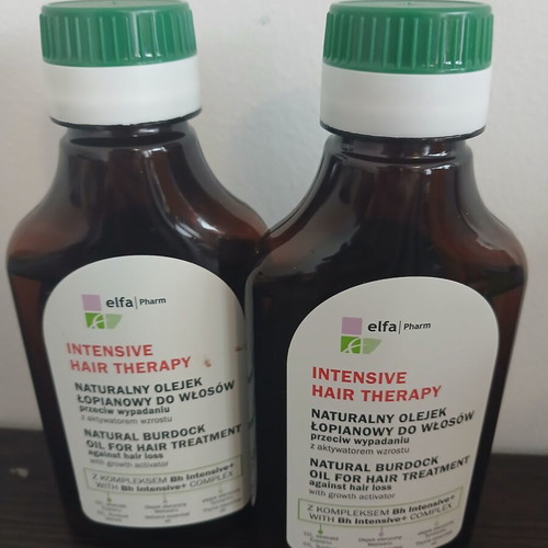 Intensive Hair Therapy with Burdock Oil by Elfa Pharm, new, 2x100ml