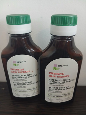 Intensive Hair Therapy with Burdock Oil by Elfa Pharm, new, 2x100ml