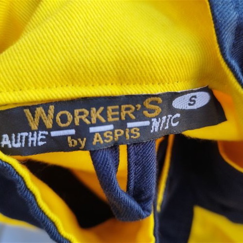 Il MONDO work jacket yellow/dark blue new with reflective strips
